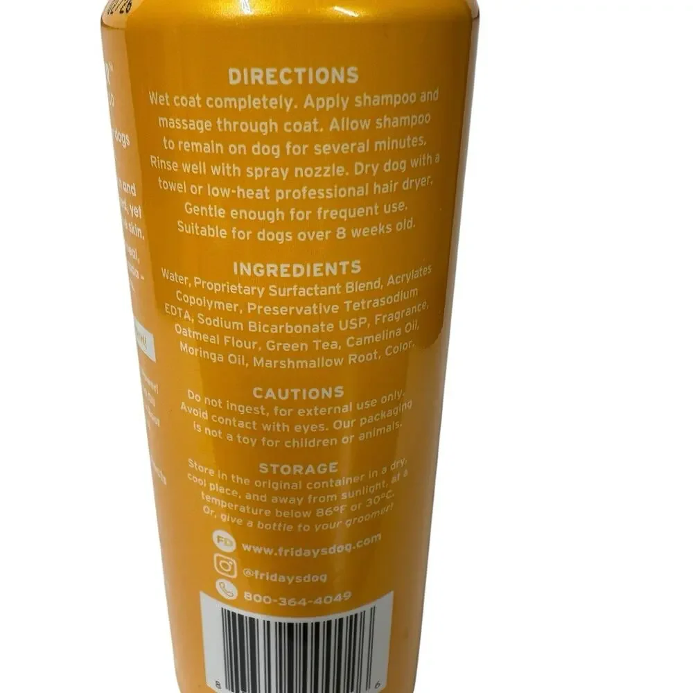 Friday's Dog Oater Coater Oatmeal Dog Shampoo Lot Of 3 Dry Itchy Skin